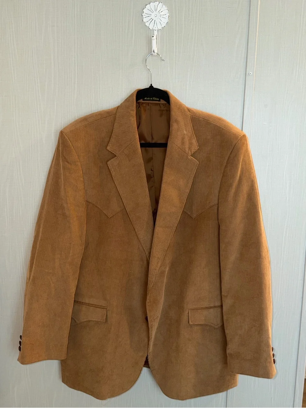 Circle S Jacket Mens Corduroy Blazer Western Cowboy USA Rockabilly Sport 46R